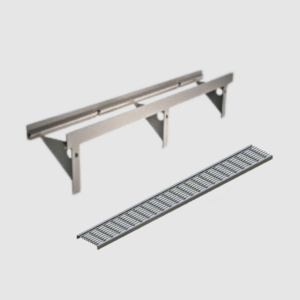 ACO ThresholdDrain OnePour Stainless frame with Stainless 5 Star Heelsafe® Anti-Slip grate