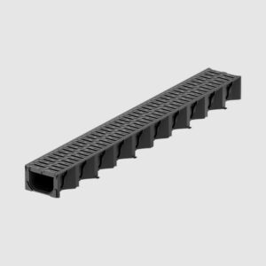 Black plastic HeelSafe® microgrip grate