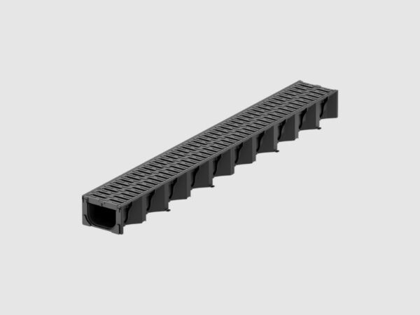 Black plastic HeelSafe® microgrip grate