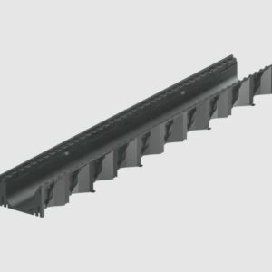 HexaLine black plastic channel