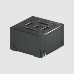HexaLine Black Plastic Corner Unit with Cover
