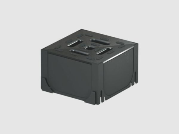 HexaLine Black Plastic Corner Unit with Cover