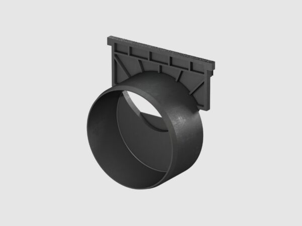 Black Plastic 100mm Diameter Outlet End Cap
